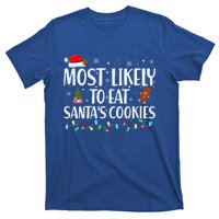 Most Likely To Eat Santa's Cookies Christmas Matching Family T-Shirt