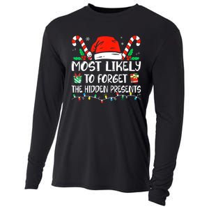 Most Likely To Forget The Hidden Presents Family Christmas Cooling Performance Long Sleeve Crew