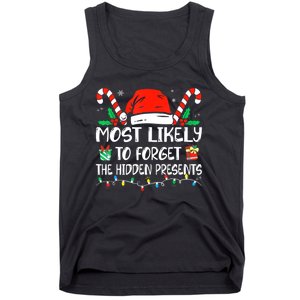 Most Likely To Forget The Hidden Presents Family Christmas Tank Top