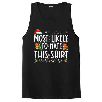 Most Likely To Hate This Family Christmas Pajamas PosiCharge Competitor Tank