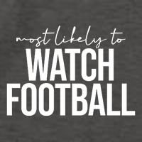 Most Likely To Watch Football Funny Vector Backpack