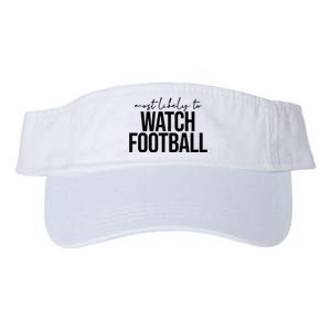 Most Likely To Watch Football Funny Valucap Bio-Washed Visor