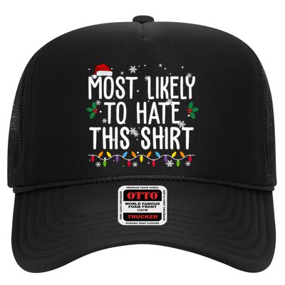 Most Likely To Hate This Funny Christmas Trucker Hat