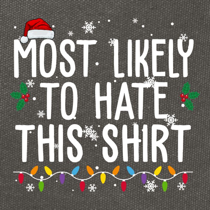 Most Likely To Hate This Funny Christmas Cotton Canvas Backpack
