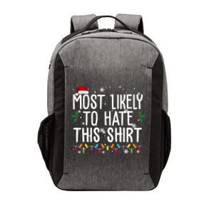 Most Likely To Hate This Funny Christmas Vector Backpack