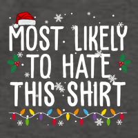 Most Likely To Hate This Funny Christmas Vector Backpack
