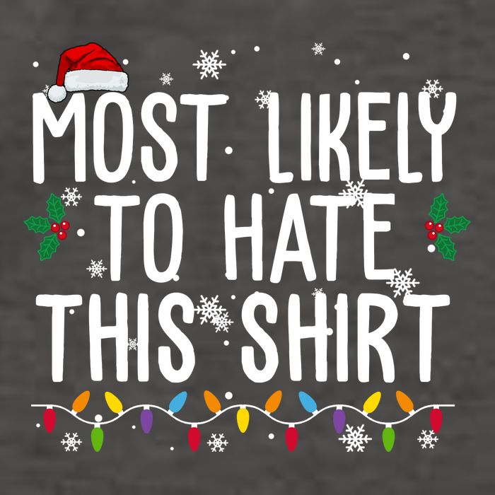 Most Likely To Hate This Funny Christmas Vector Backpack