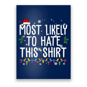 Most Likely To Hate This Funny Christmas Poster