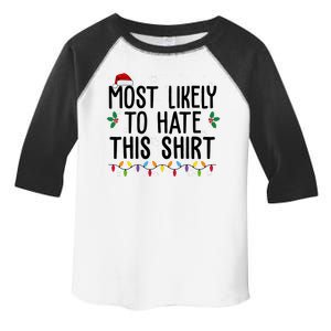 Most Likely To Hate This Funny Christmas Toddler Fine Jersey T-Shirt