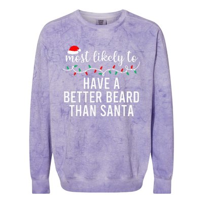 Most Likely To Christmas Matching Family Pajamas Funny Colorblast Crewneck Sweatshirt