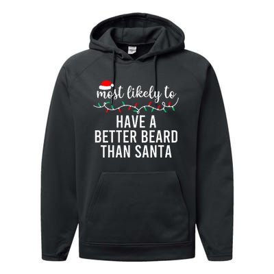 Most Likely To Christmas Matching Family Pajamas Funny Performance Fleece Hoodie