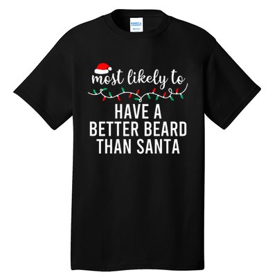 Most Likely To Christmas Matching Family Pajamas Funny Tall T-Shirt