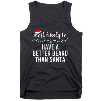 Most Likely To Christmas Matching Family Pajamas Funny Tank Top