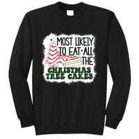 Most Likely To Eat All The Christmas Tree Cake Debbie Tree Sweatshirt