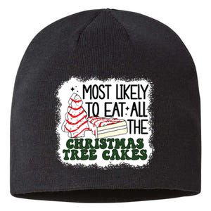 Most Likely To Eat All The Christmas Tree Cake Debbie Tree Sustainable Beanie