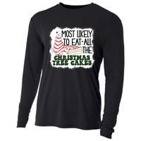 Most Likely To Eat All The Christmas Tree Cake Debbie Tree Cooling Performance Long Sleeve Crew