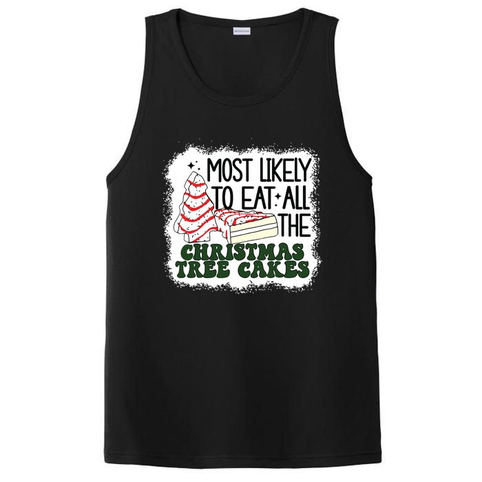 Most Likely To Eat All The Christmas Tree Cake Debbie Tree PosiCharge Competitor Tank