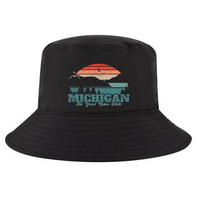 Michigan Lake The Great Lakes State Proud Michigander Cool Comfort Performance Bucket Hat