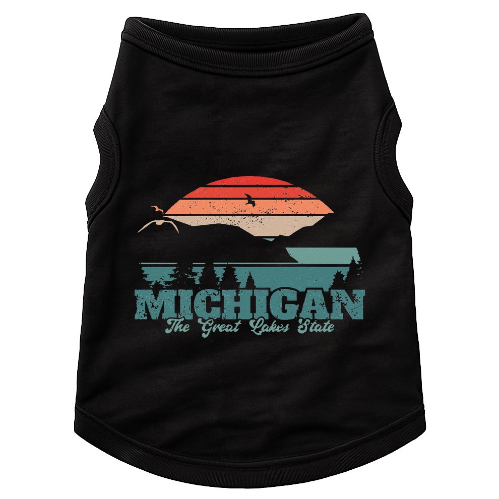 Michigan Lake The Great Lakes State Proud Michigander Doggie Tank