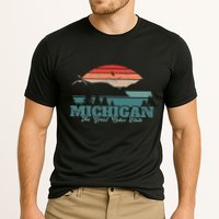 Michigan Lake The Great Lakes State Proud Michigander Cooling Performance Crew T-Shirt