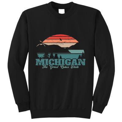 Michigan Lake The Great Lakes State Proud Michigander Sweatshirt