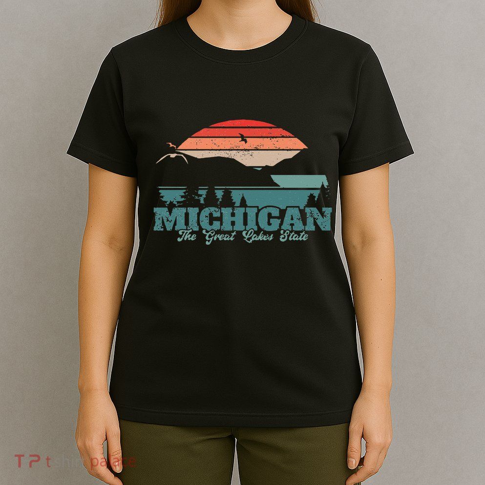 Michigan Lake The Great Lakes State Proud Michigander T-Shirt