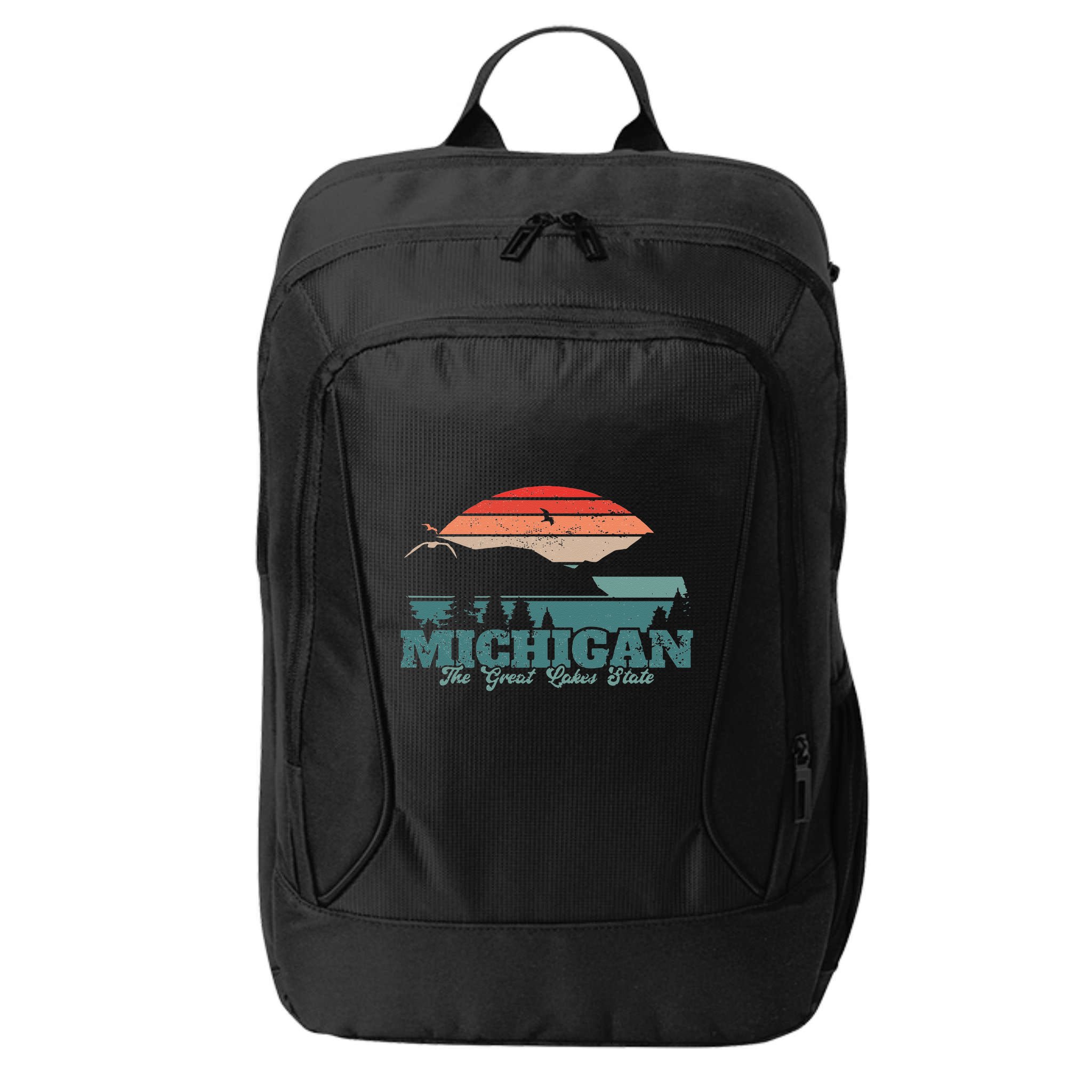Michigan Lake The Great Lakes State Proud Michigander City Backpack