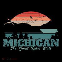 Michigan Lake The Great Lakes State Proud Michigander Impact Tech Backpack