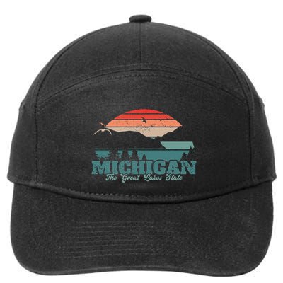 Michigan Lake The Great Lakes State Proud Michigander 7-Panel Snapback Hat