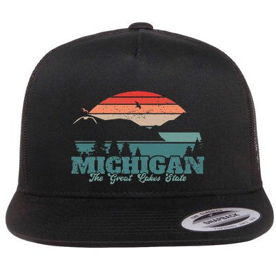 Michigan Lake The Great Lakes State Proud Michigander Flatbill Hat