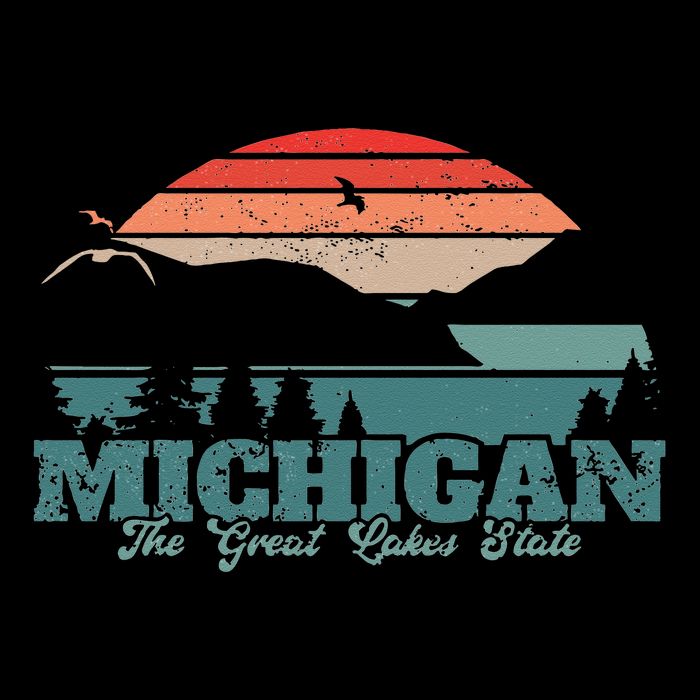 Michigan Lake The Great Lakes State Proud Michigander 16 in Basic Backpack