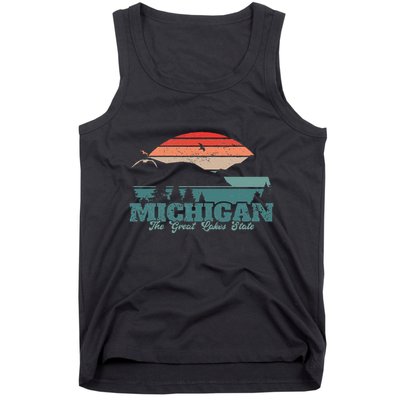 Michigan Lake The Great Lakes State Proud Michigander Tank Top