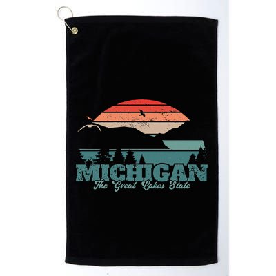 Michigan Lake The Great Lakes State Proud Michigander Golf Towel
