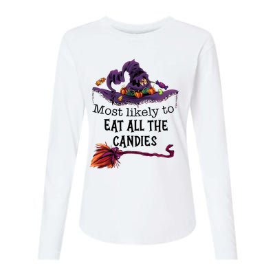 Most Likely To Eat All The Candles Womens Cotton Relaxed Long Sleeve T-Shirt