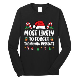 Most Likely To Forget The Hidden Presents Family Pajama Long Sleeve Shirt