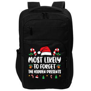 Most Likely To Forget The Hidden Presents Family Pajama Impact Tech Backpack