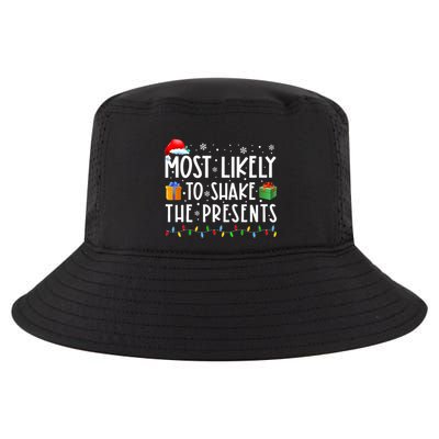 Most Likely To Shake The Presents Family Matching Christmas Cool Comfort Performance Bucket Hat