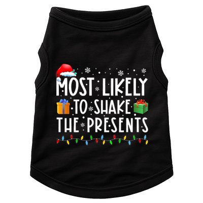 Most Likely To Shake The Presents Family Matching Christmas Doggie Tank