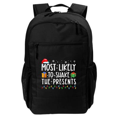 Most Likely To Shake The Presents Family Matching Christmas Backpack