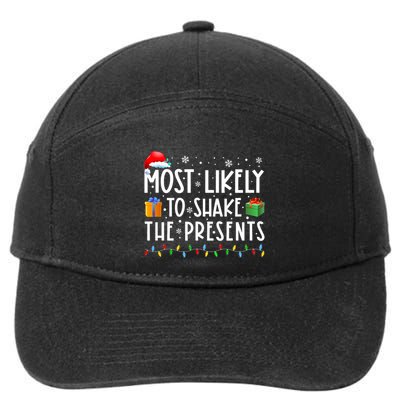 Most Likely To Shake The Presents Family Matching Christmas 7-Panel Snapback Hat