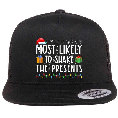 Most Likely To Shake The Presents Family Matching Christmas Flatbill Hat