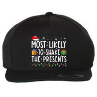 Most Likely To Shake The Presents Family Matching Christmas Wool Snapback Cap