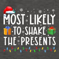 Most Likely To Shake The Presents Family Matching Christmas Vector Backpack