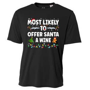 Most Likely To Offer Santa A Wine Cooling Performance Crew T-Shirt