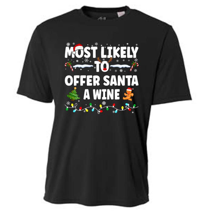 Most Likely To Offer Santa A Wine Cooling Performance Crew T-Shirt