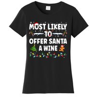 Most Likely To Offer Santa A Wine Women's T-Shirt