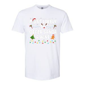 Most Likely To Offer Santa A Wine Softstyle CVC T-Shirt