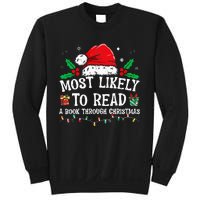 Most Likely To Read A Book Matching Family Christmas Sweatshirt