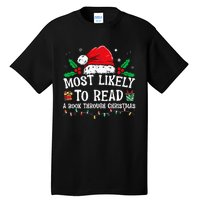 Most Likely To Read A Book Matching Family Christmas Tall T-Shirt