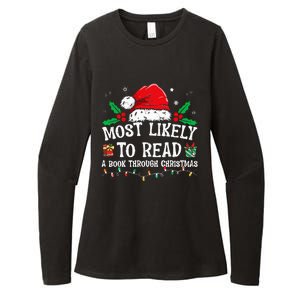 Most Likely To Read A Book Matching Family Christmas Womens CVC Long Sleeve Shirt